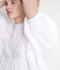 Picture of THELYA ECRU ROMANTIC EMBROIDERED COTTON BLOUSE